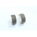 Half Hoop Earrings Silver 925 Sterling Women Marcasite Stone Gift Handmade B626